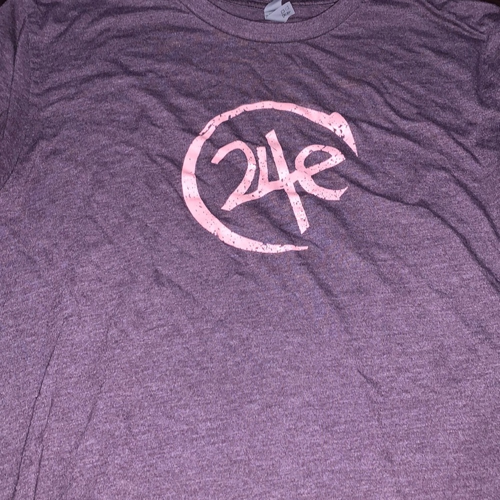 Purple 24e workout shirt